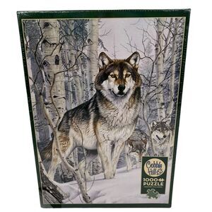 Cobble Hill Second Glance Wolf 1000 Piece Jigsaw Puzzle New Sealed #80019 Sealed